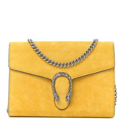 gucci dionysus yellow suede|gucci dionysus size.